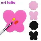 2 шт.компл. силиконовый маникюрный коврик с цветком бабочки сливы складной моющийся коврик для стемпинга ногтей DIY маникюрные инструменты для дизайна ногтей