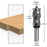 12 shank bearing ultra perfomance compression flush trim solid carbide cnc router bit end mill milling cutters for woodworking