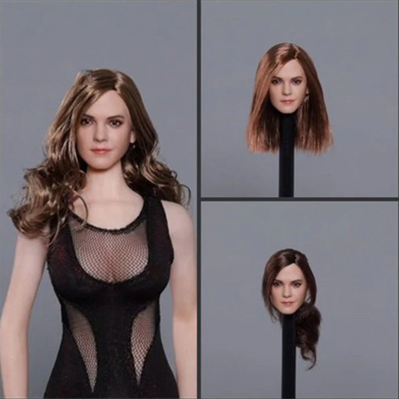 

1/6 Scale Emma Watson Head Sculpt Star Hermione European Girl Head for 12" DIY Action Figure
