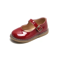 baby girls leather shoes for little children vintage classic kids flats oxfords british style mary janes for wedding stage 21 30