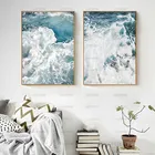 Пейзаж, холст, морской пейзаж, морская волна, скандинавские пейзажи, плакаты и принты, украшение для дома, настенные картины для гостиной