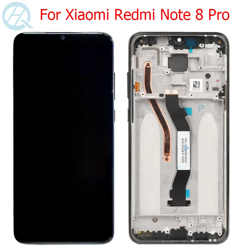 Оригинальный дисплей для Xiaomi Redmi Note 8 Pro ЖК с рамкой 6 53 дюйма Note8 экран дисплея