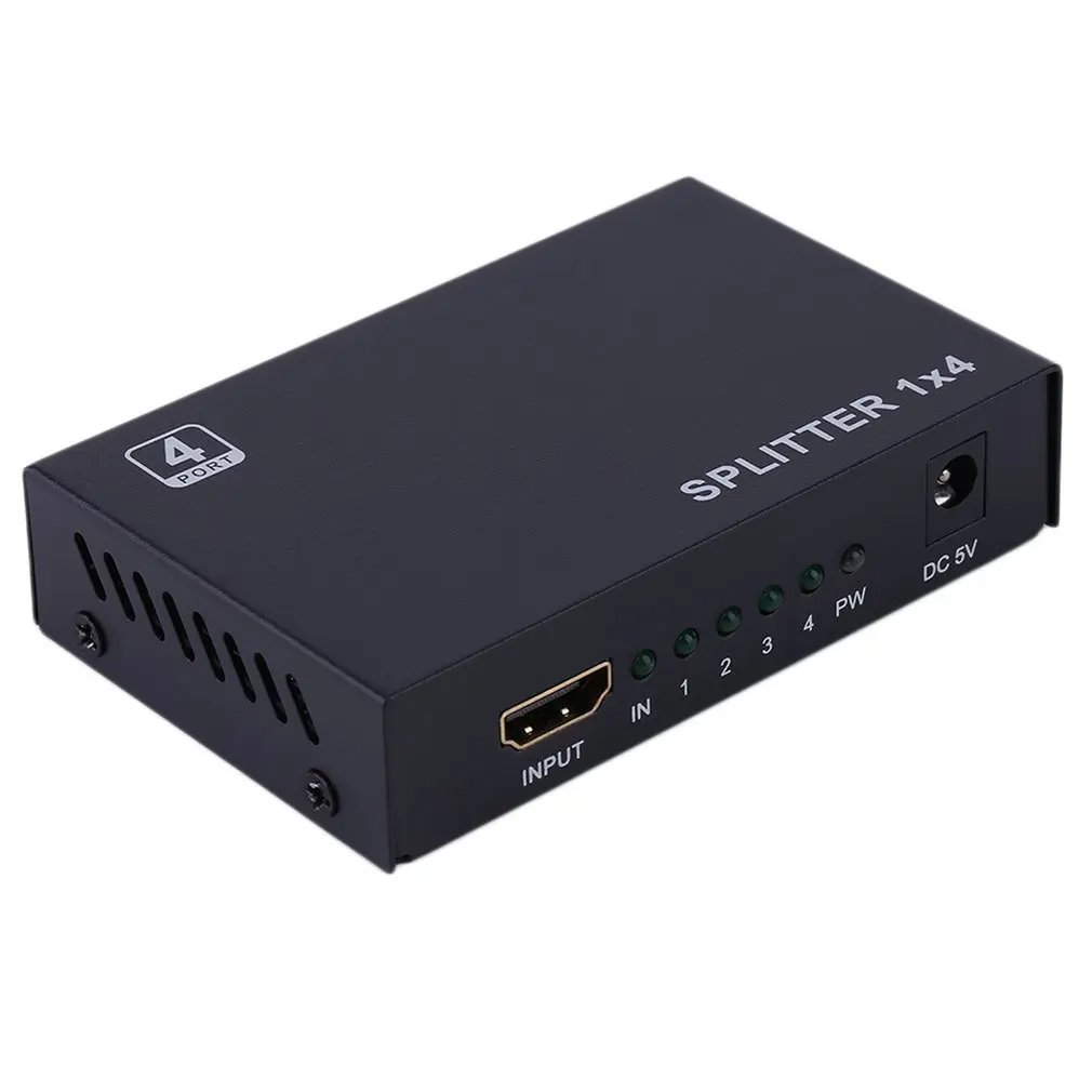Черный Full HD 1X4 4 Порты и разъёмы женский концентратор ретранслятор v1.3 3D 1080p