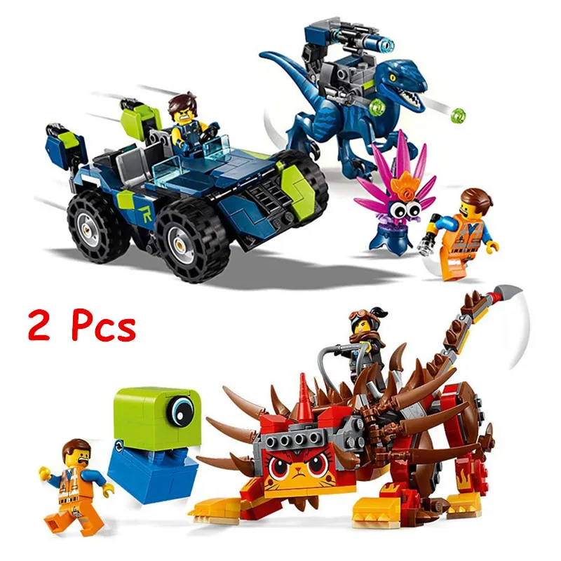 Rex's Rex-treme Offroader ultracatty Warrior Lucy строительные блоки комплект кирпичи классический фильм 2 модели детские игрушки для детей подарок
