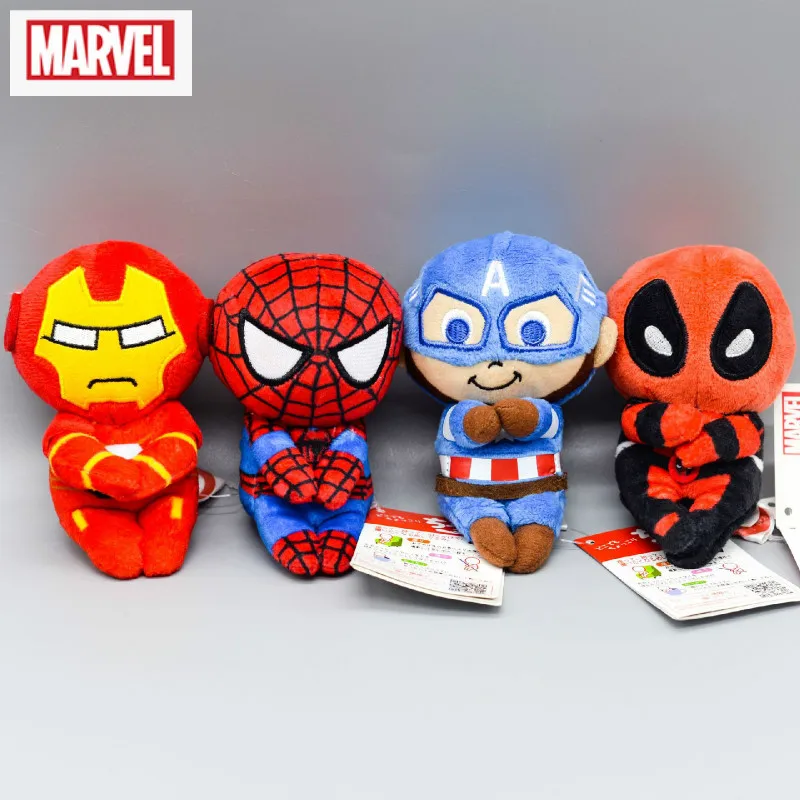Плюшевая кукла Marvel супергерой Человек паук Дэдпул Капитан Америка Железный