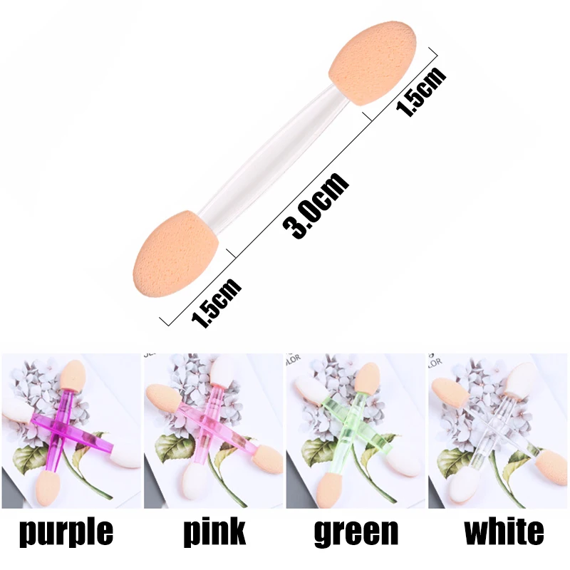 10 шт./компл. спонж для подводки глаз век одноразовый двухсторонний Овальный