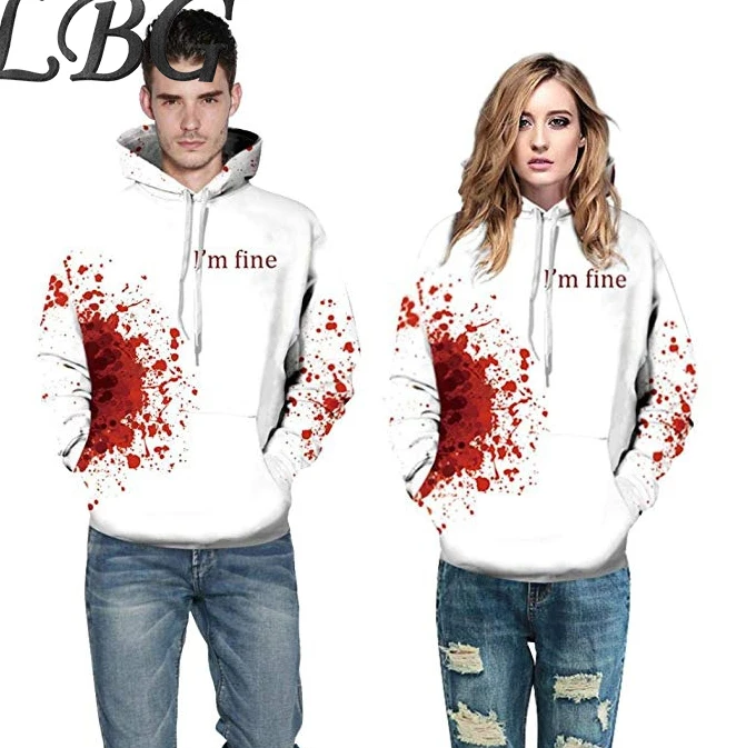 

LBG new autumn and winter hoodie sweatshirt men and women off white hoodie casual hip hop hoodie 3D print hoodie streetwear