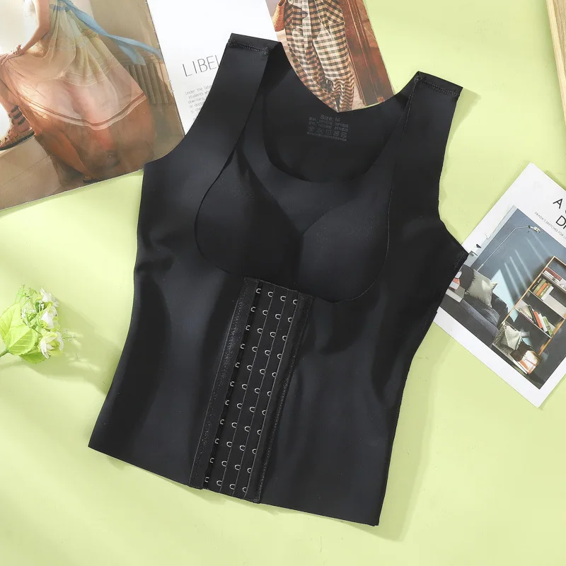 

New Belly Contracting Top Bottoming Waist Girdling Belly 11 Breasted Correction Push up Body Shaping Clothes