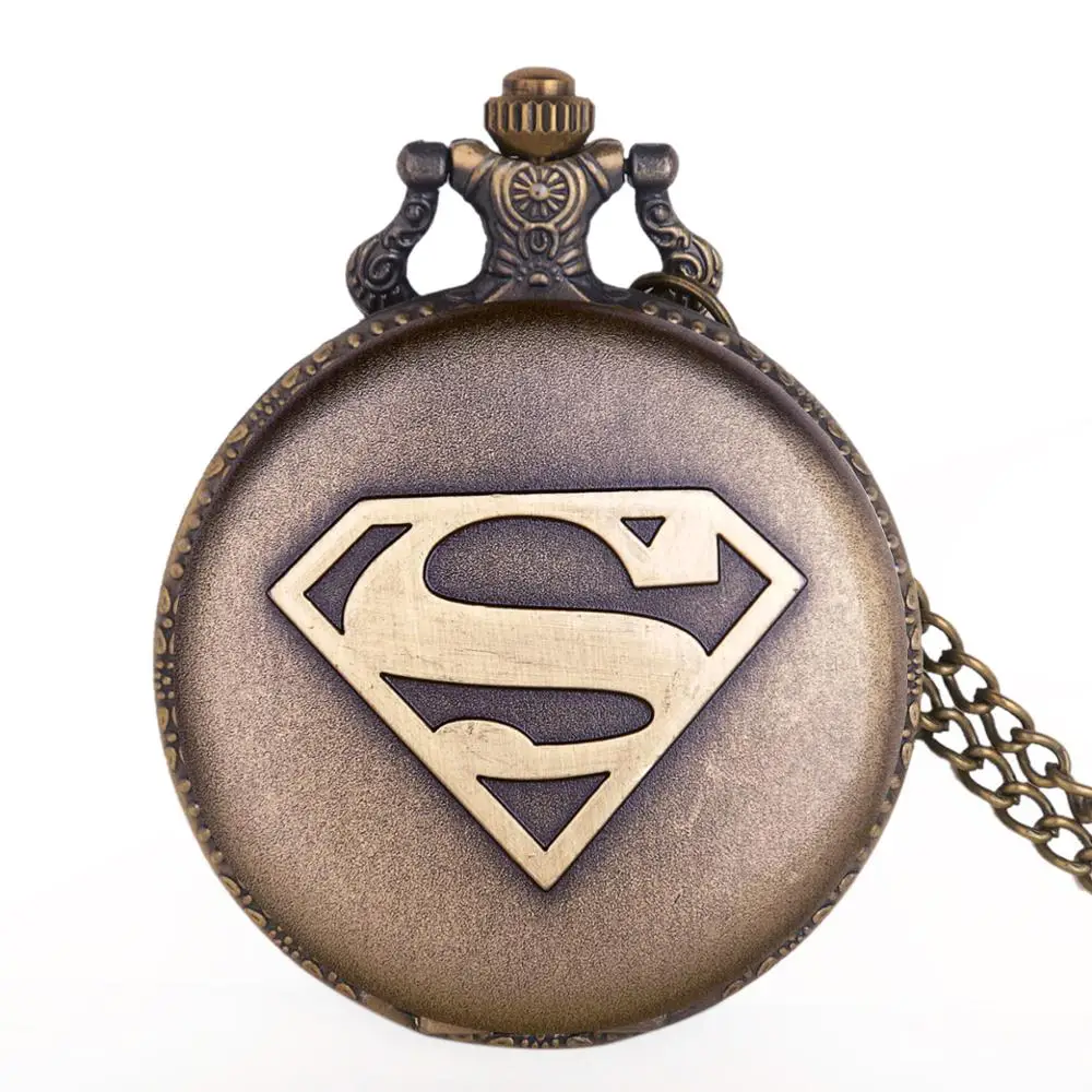 Кварцевые карманные часы в стиле ретро Желтые с перевернутым треугольным узором