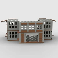 diy scene guard the warehouse parts military building blocks city street view moc accessories bricks construction toys kids gift