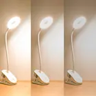 Матовый белый светодиодный настольный светильник ing клип осторожны кольцевой светильник для веб-камера для компьютера USB ноутбук Красивая светильник с зажимом