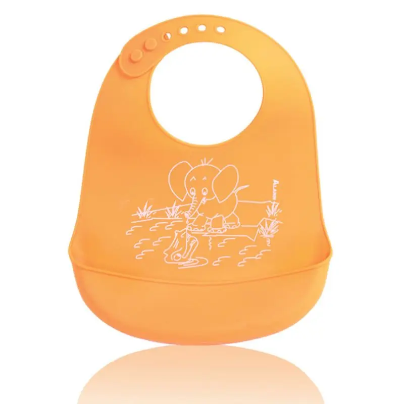Детские нагрудники силиконовые водонепроницаемые Слюнявчики для кормления
