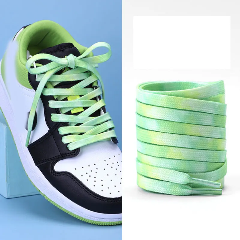 

Flat Gradation Shoe Tie Shoes Rope DIY Replacement Shoe Accessories Tie Dye Shoelaces Shoe Laces Sport Bootlaces Boot Shoelaces