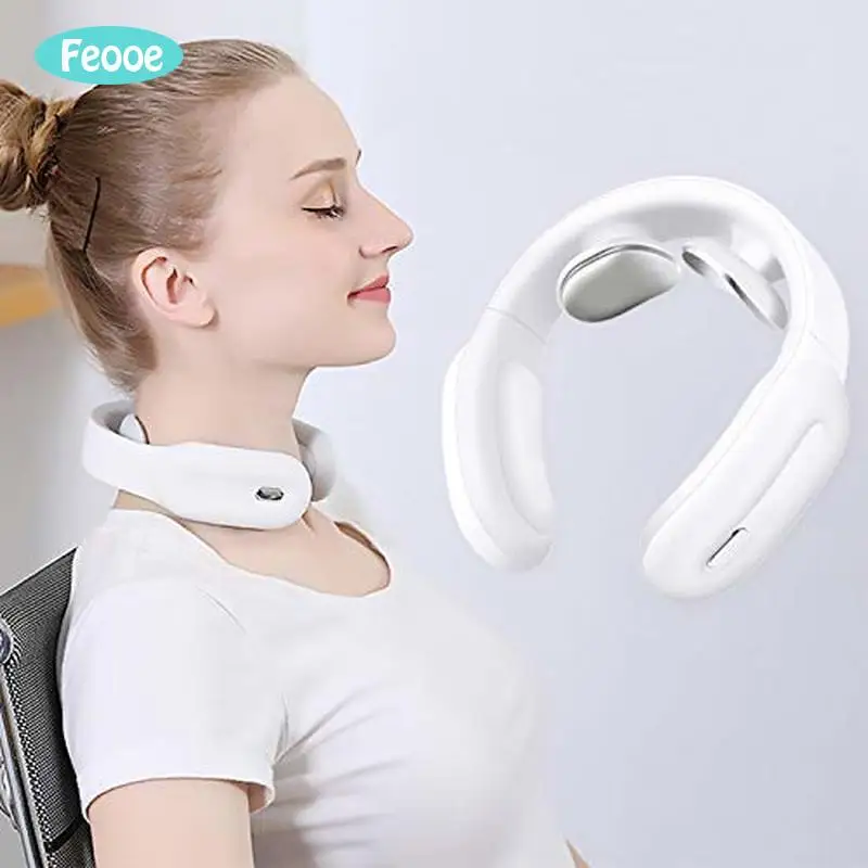 

Smart Electric Neck Massager Far Infrared Heating Pain Relief Health Care Relaxation Cervical Vertebra Physiotherapy Massger