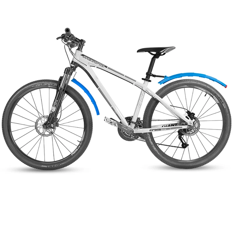 

ROCKBROS Telescopic Folding Bicycle Fenders MTB Front Rear Mudguards Quick Release Bike Fender With Taillight Cycling Parts