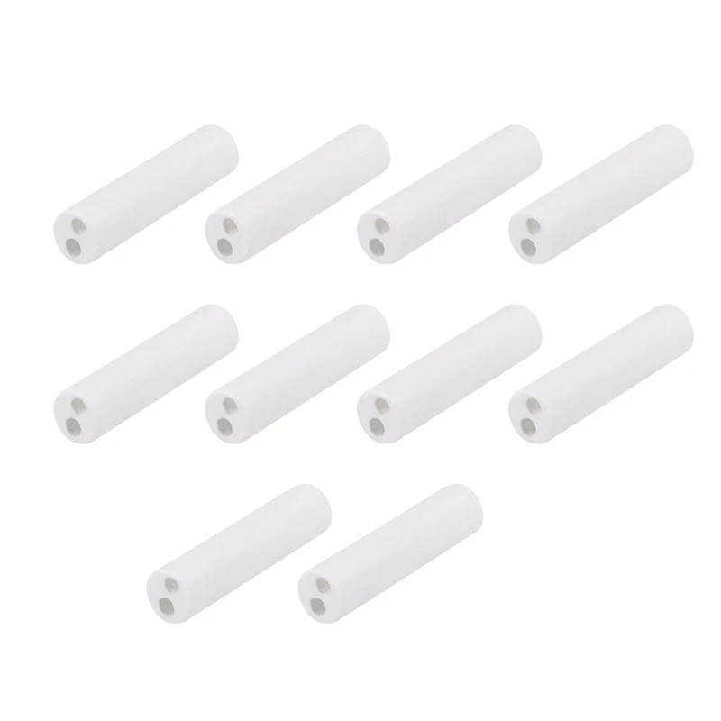 

uxcell 10 Pcs 0.5mm to 3mm Dia Ceramic Insulation Tube Twin Bore Porcelain Insulator Pipe for Heating Element