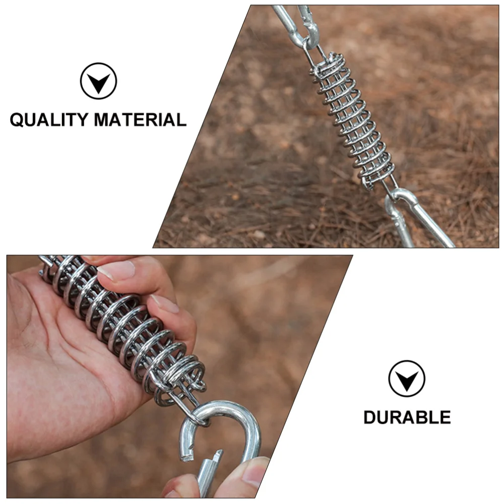 

4Pcs Camping Tent Anchor Pegs Windproof Outdoor Tent Spring Nail Buckle