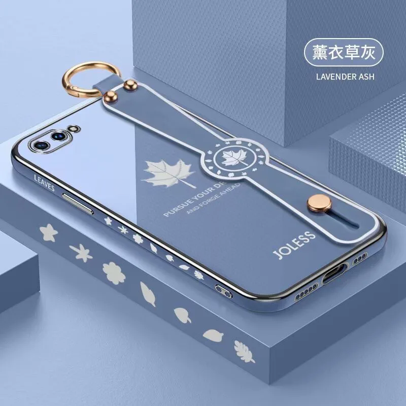 leaf silicon square wrist strap soft phone case for xiaomi mi 12 8 9 10 10s 11i 11 lite 9t 10t poco m4 f3 f2 m3 pro luxury cover free global shipping