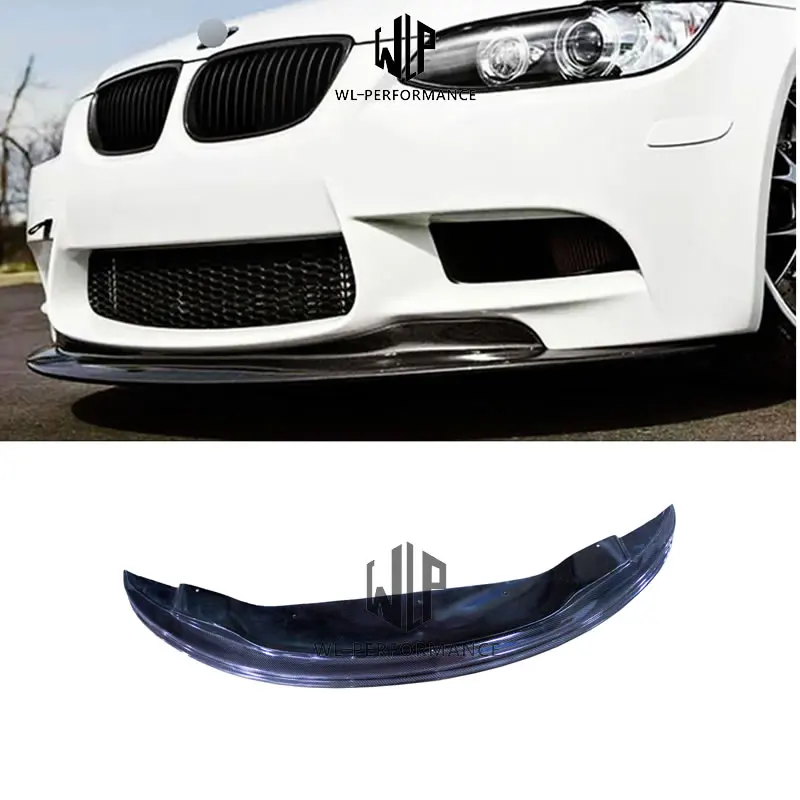 E92 GTS стиль высокое качество углеродное волокно Авто двойной слой Передние Губы