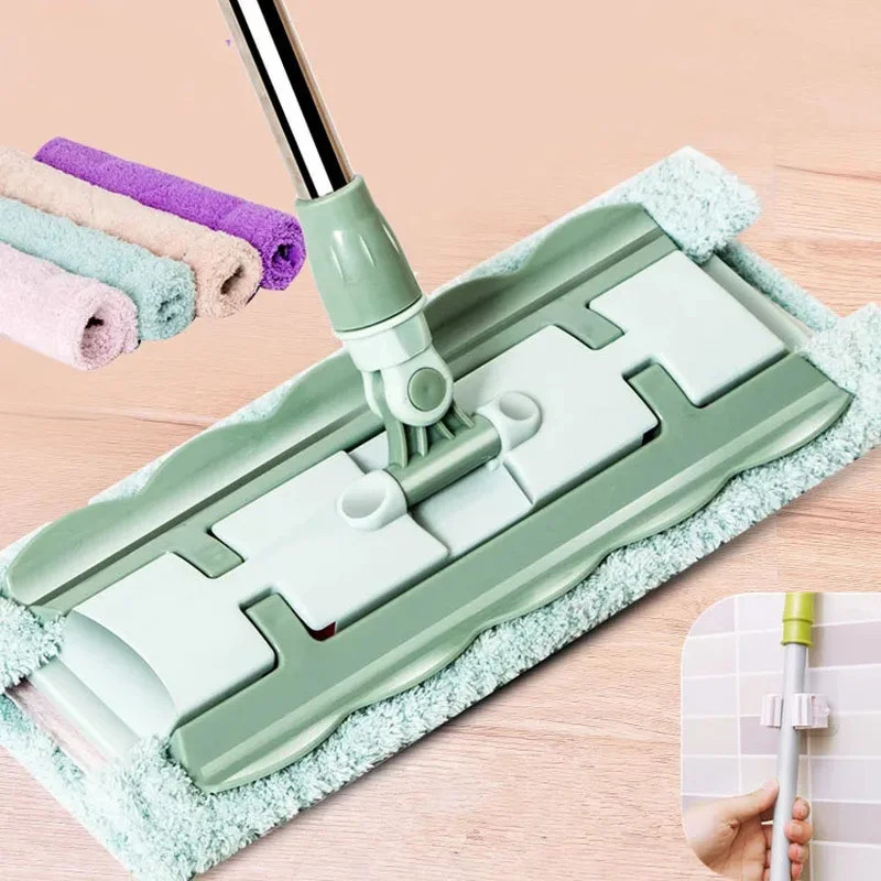 

Hand-free Large Flat Mop Household Tile Rotating Mop Wood Floor Mop Mop Home Cleaning Hand Free Mop Mops Floor Cleaning
