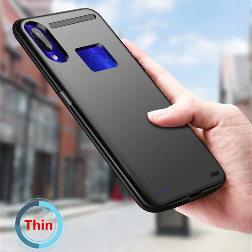 Внешний аккумулятор ZKFYS для Xiaomi Redmi Note 7 Pro 6800 мАч|Чехлы с аккумулятором| |