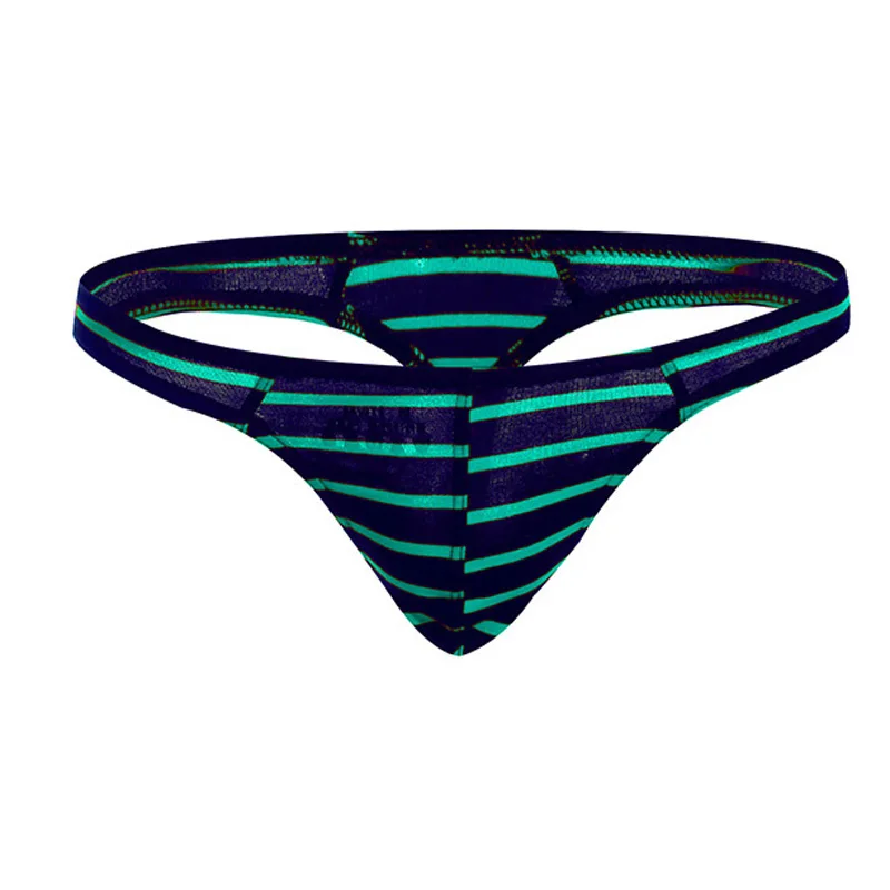 Мужские трусы с низкой талией сексуальные трусики принтом в полоску дышащие
