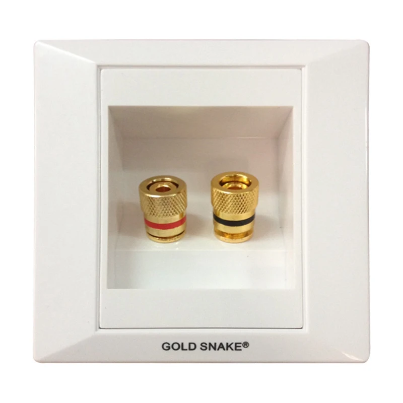 Audio Cable Connector 2 Speaker Junction Panel Sound Socket Wall Plug Box Column Adapter | Электроника