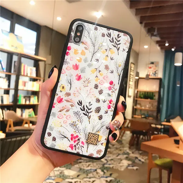 D47 Мраморный чехол для телефона с золотой фольгой для iPhone 11 Pro XS Max XR X 7 8 6 6s Plus, мягкий силиконовый чехол с блестками для iPhone X - Цвет: D47