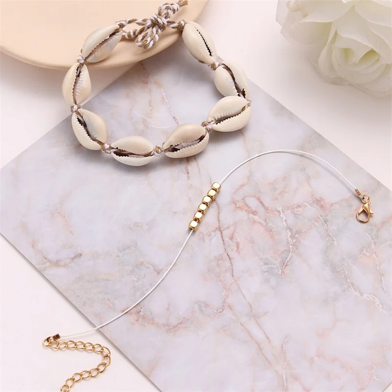 KISSWIFE богемные модные браслеты для женщин ювелирные изделия в виде ракушки ног