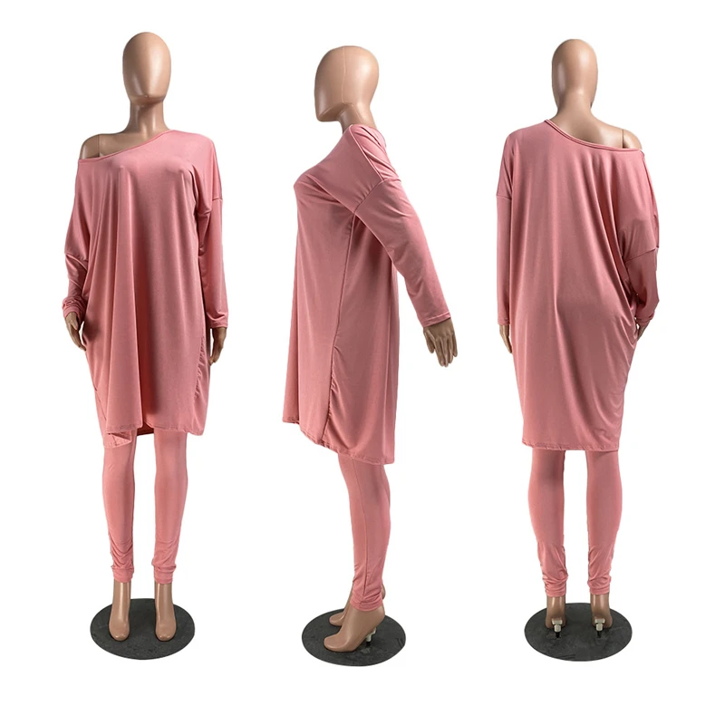 

Two Piece Outfits for Women Long Sleeves Winter Tops and Pants Leggings Tracksuit Casual Swea Tsuit Wholesale Dropshipping