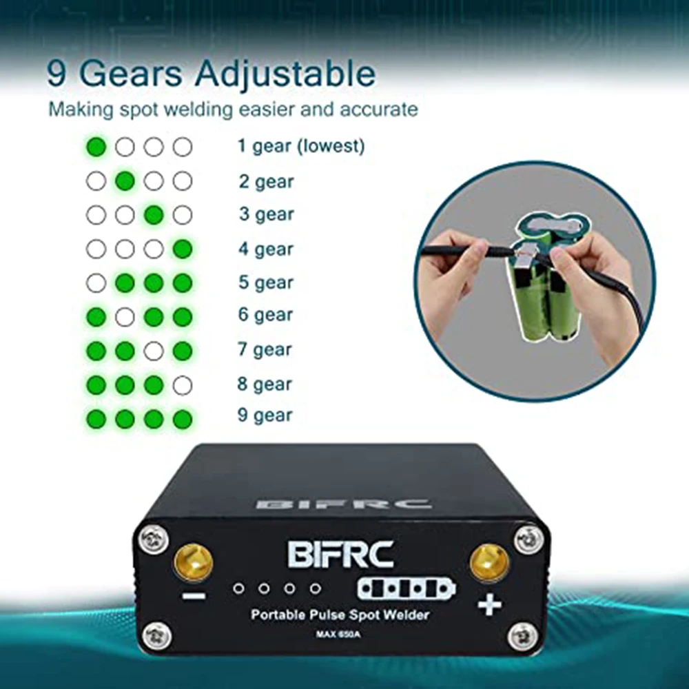 Мини-аппарат для точечной сварки DH20 9 передач с никелевой пластиной быстрого