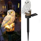 Сова солнечные фонари наружные водонепроницаемые Украшения Газон Орнамент дома крыльцо садовая лампа животное Пикси Фея Сад Светодиодные солнечные лампы
