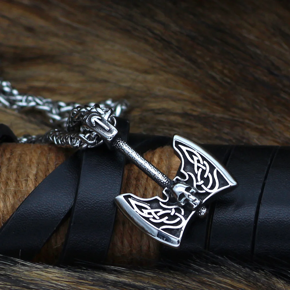 Женское Ожерелье для мужчин топор ювелирные изделия викингов подарок | Украшения