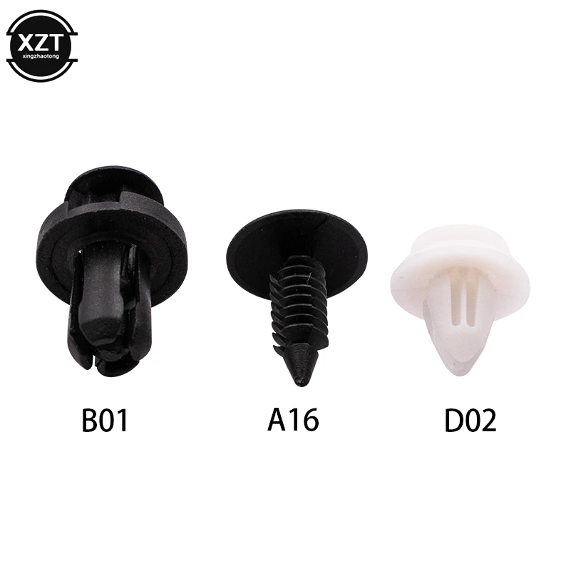 100PCS Car Auto Plastic Door Fender Repair Rivets Screw Clips Fastener w/tool 6 Models for Ford Toyota Mazda Honda All car model |