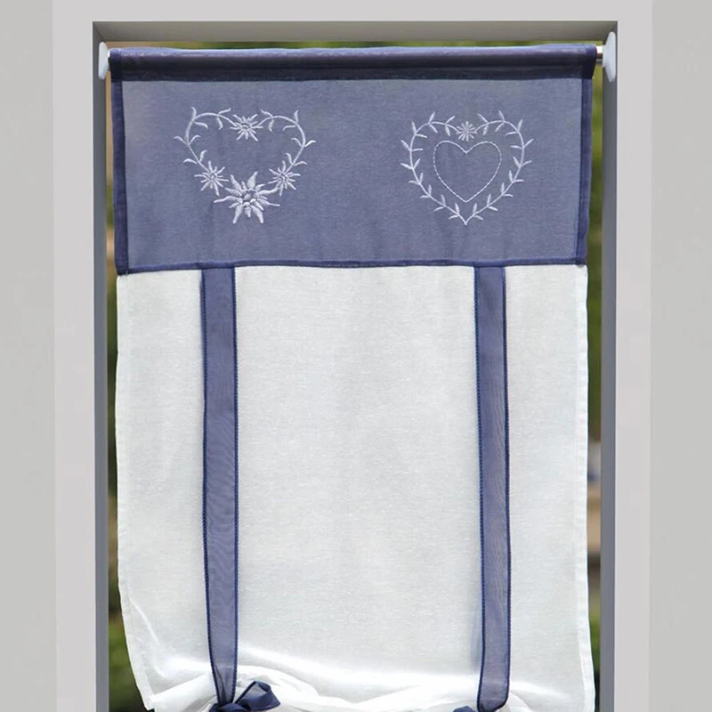 Short Voile Kitchen Curtains Height Liftable Gauze Small Coffee Curtain Blinds Tulle Screening Panel For Living Room Bedroom | Дом и сад