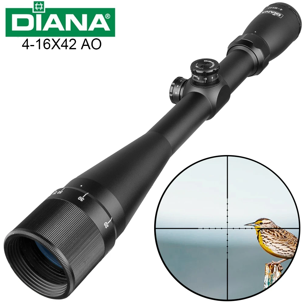 DIANA 4 16X42AO тактический прицел мил точка оптический охотничья Оптика Воздушный
