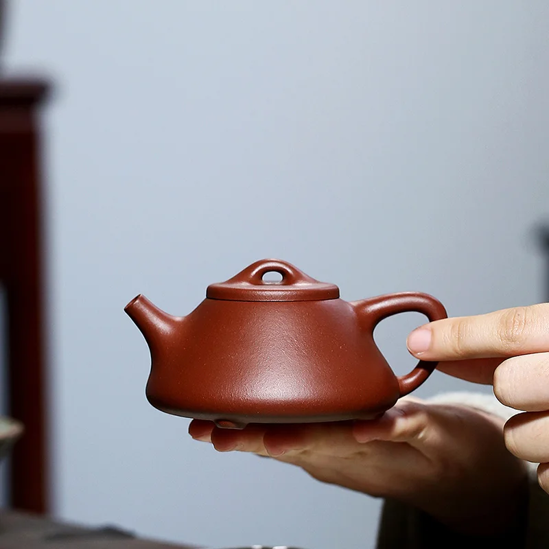 

huang small stone gourd ladle pot Huang Longshan undressed ore qing cement about 120 cc recommended the teapot tea sets