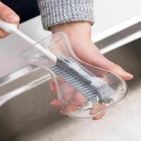 31x9 5cm silicone glass cleaning brush with long handle cup brush household tea kitchen wash cup sponge brush cleaning supplies