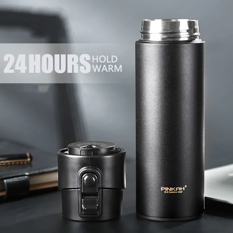 

Portable Thermos Flask Tea Filter Water Bottle Sealed Leak-proof Stainless Steel Insulated Cup Milk Large Capacity 500ml L1