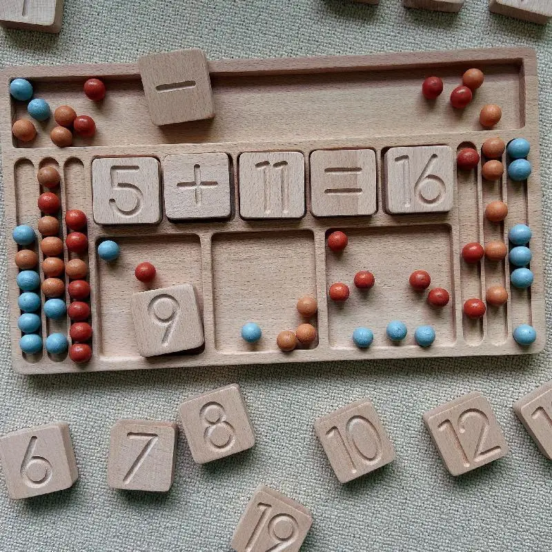 

Number Building Block Calculation Toy Montessori Handwriting Early Education Educational Teaching Aid Toy Gift