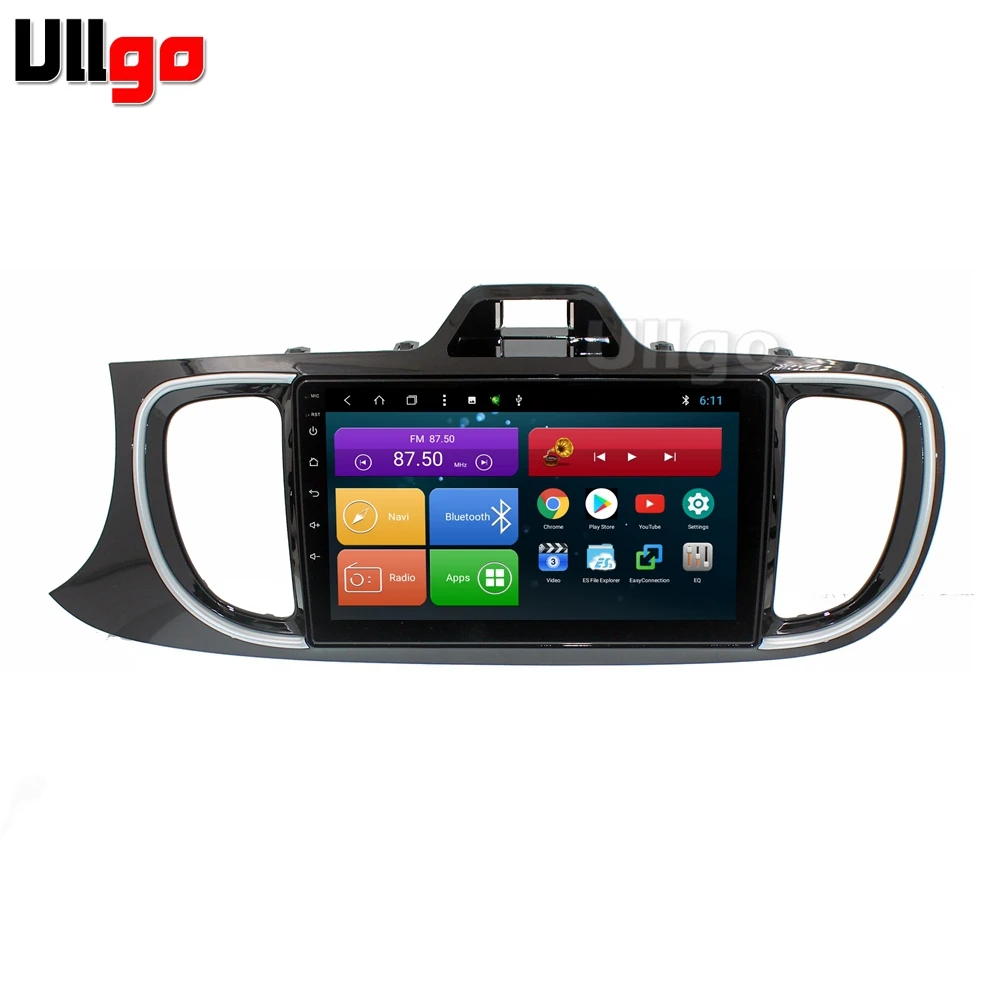 Автомобильный Головной блок 9 дюймов Android для Kia Soluto центральный мультимедийный