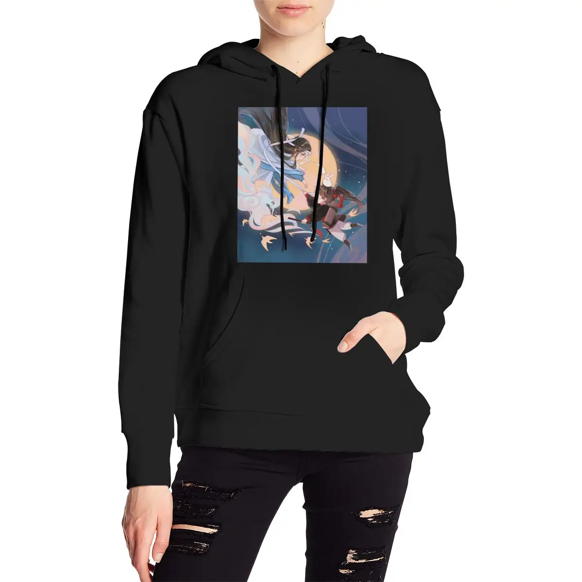 

boy love Anime Funny Print hoody 90s Women Crop Top Dao Mo To Shi The Untamed hoodie Tops Streetwear