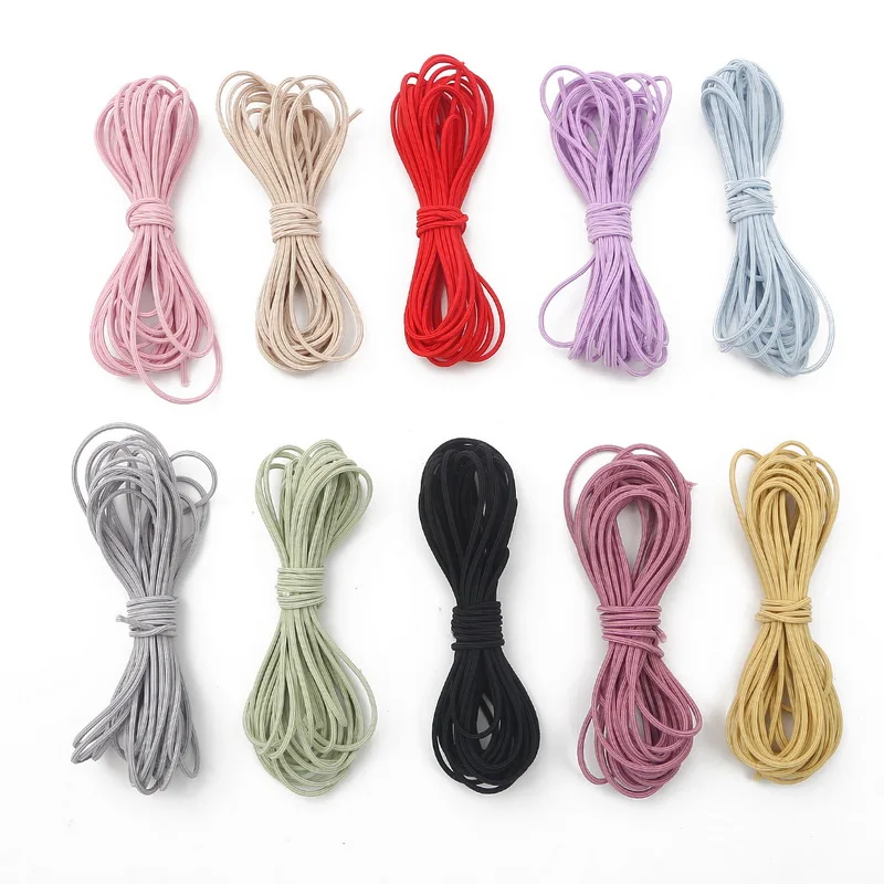 5Meters 10 Colors 2MM Elastic Stretch Cord Beads String Strap Rope Bead thread For Bracelet DIY Sewing Accessories | Дом и сад