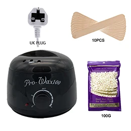 Black Suit UK Plug MEIERLI нагреватель для парафинового воска, крем-нагреватель для удаления волос, 100 г, восковые бобы, восковая машина, подогреватель, профессиональный мини-спа, руки, ноги - Цвет: Black Suit UK Plug