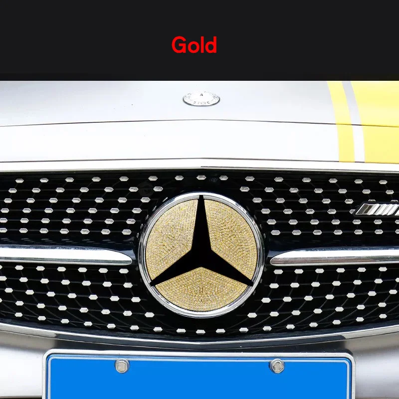Gold 3pcs Для Mercedes w205 amg w176 mercedes класс a w176 аксессуары mercedes benz cla amg логотип w176 mercedes cla w117 amg - Название цвета: Gold 3pcs
