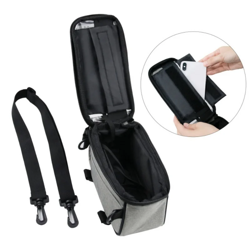 

Outdoor Touch Screen Mobile Phone Bag Cycling Wireless Charging Mobile Phone Bag Bicycle Front Beam Bag Mountain Bike Waterproof