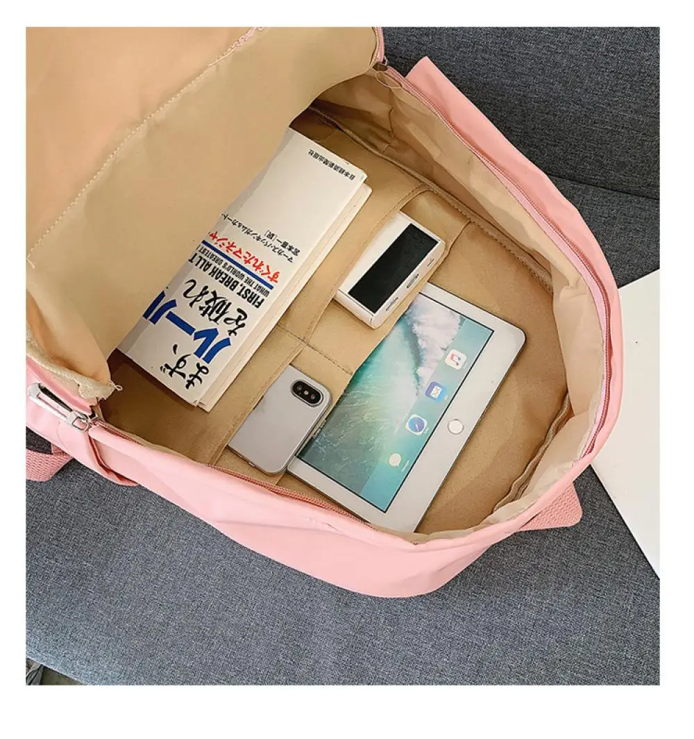 

Nylon Women Backpack Softback Candy Color School Bag High Quality for Teenage Girls Backpack WomenRucksack Fashionable Mochila