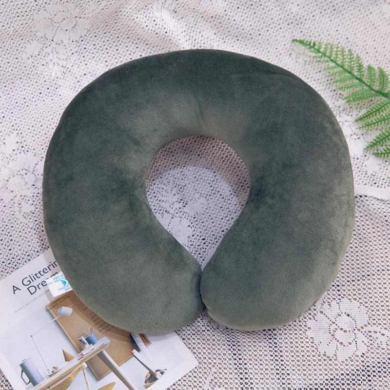 2020 новая подушка для шеи u образный мультяшный ворс офиса путешествия вождения