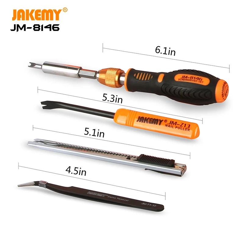 Набор инструментов JAKEMY JM 8146 Original 47 в 1 комплект прецизионных отверток гаечный