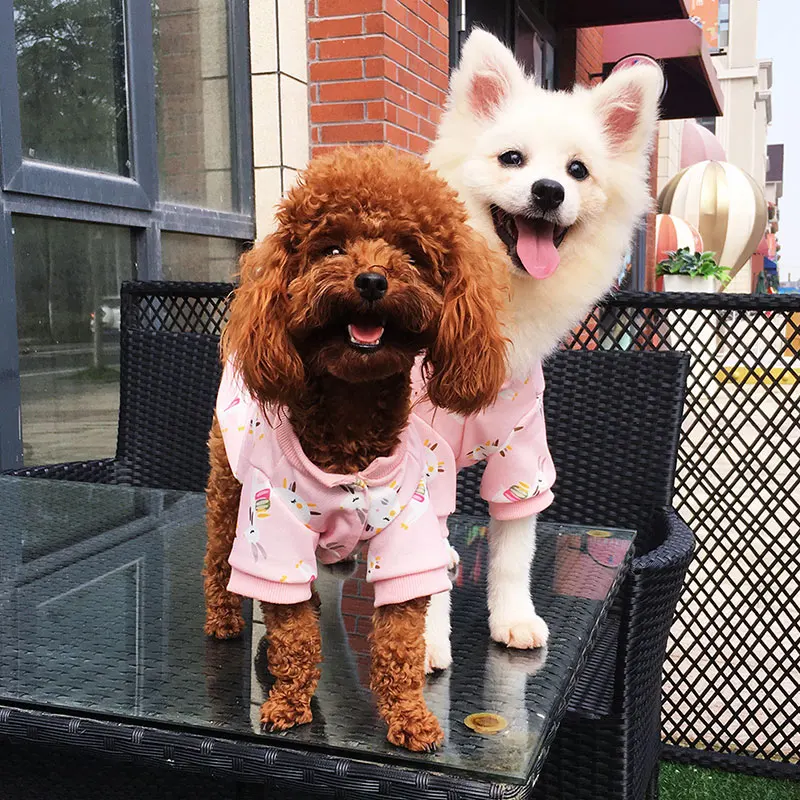 

Soft Dog Shirt Cute Small Dog Thin Cardigan Jacket O Neck Sweater Dog Clothes Autumn Winter Dog Clothes Lamb Print Clothes